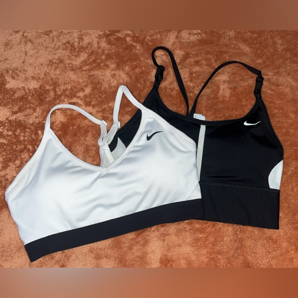 Nike Black and White Sports Bras